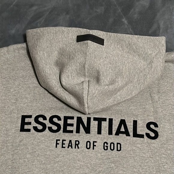 Fear of God Essentials Hoodies Pullover Dark Oatmeal - Picture 7 of 12